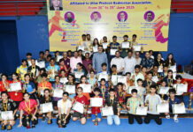 प्रभास कुमार कुशवाहा पुरुष एकल एवं स्नेहा सिंह महिला एकल विजेता