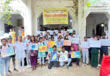 नशे के खिलाफ बच्चों ने उठाया ब्रश: लखनऊ में हुई पोस्टर प्रतियोगिता