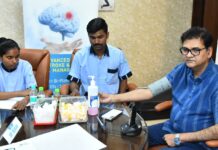 आंख, शुगर, बीपी आदि की जांच से स्वास्थ्य के प्रति किया गया जागरूक