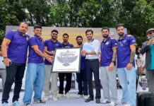 यूपी टी-20 लीग: लखनऊ फॉल्कंस ने भुवनेश्वर कुमार संग लॉन्च किया ऑफिशियल एंथम
