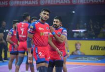 पीकेएल-12 : रोमांचक जंग में यूपी योद्धाज ने पटना पाइरेट्स को 34-31 से हराया