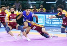पीकेएल 12 : हरियाणा स्टीलर्स ने टाइटंस पर दर्ज की नौवीं जीत, प्लेऑफ में स्थान लगभग तय