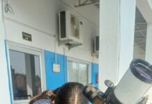 राजकुमार इंटर कॉलेज के प्रांगण से आकाश की सैर