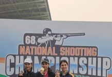 68वीं राष्ट्रीय शूटिंग चैंपियनशिप प्रतियोगिताओं (एनएससीसी) के पहले फाइनल दिवस पर रायज़ा ढिल्लों ने महिला स्कीट खिताबों पर किया कब्ज़ा