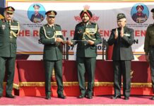 अमर शहीदों को नमन, राजपूत रेजिमेंट में ‘बैटन’ ट्रांसफर की परंपरा निभी