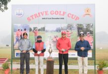 लेफ्टिनेंट कर्नल वीके झा ने जीता स्ट्राइव गोल्फ कप, वेटरन में एके सिंह चैंपियन