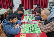 पांचवें राउंड के बाद मुकाबला रोमांचक: पवन बाथम–गौरांश शीर्ष पर