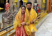 धुरंधर की सक्सेस, यामी गौतम व आदित्य धर ने नैना देवी मंदिर में माथा टेका