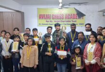 टाई ब्रेक में बाज़ी मारते हुए शनि कुमार सोनी बने रैपिड शतरंज चैंपियन