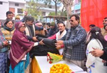 विधायक ओपी श्रीवास्तव की पहल से गरीबों को मिली ठंड से राहत