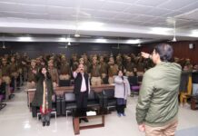 कर्तव्य की शपथ लेकर यूपीएसआईएफएस से विदा हुए 87 फारेंसिक एक्सपर्ट