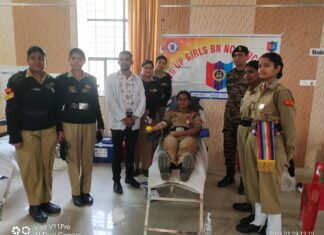 नेताजी सुभाष चंद्र बोस जयंती पर एनसीसी कैडेट्स ने किया स्वास्थ्य और रक्तदान शिविर का आयोजन