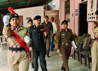 अवध गर्ल्स डिग्री कॉलेज में कमांडिंग ऑफिसर के निरीक्षण संबंधी रिपोर्ट