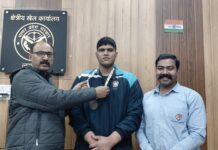 वेटलिफ्टर इकबाल ने पदक जीत बढ़ाया मान, आरएसओ ने किया सम्मान