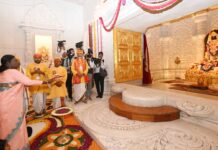 150 किग्रा सोने से जड़ा श्री राम यंत्र हुआ राम मंदिर में स्थापित, राष्ट्रपति ने की पूजा