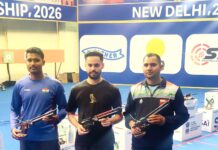 राष्ट्रीय ट्रायल के 50 मीटर 3पी राइफल में तिलोत्तमा सेन की लगातार तीसरी जीत