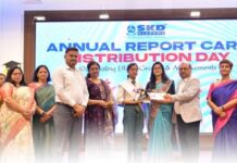 एसकेडी एकेडमी द्वारा सभी शाखाओं में वार्षिक रिपोर्ट कार्ड वितरण समारोह का आयोजन किया गया