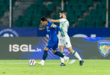 दृढ़ मोहम्मडन स्पोर्टिंग ने चेन्नैयिन एफसी को ड्रॉ पर रोका