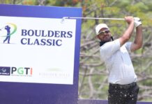 शुभांकर शर्मा ने कोर्स रिकॉर्ड 64 की बराबरी कर बोल्डर्स क्लासिक 2026 में सात शॉट की बनाई बढ़त