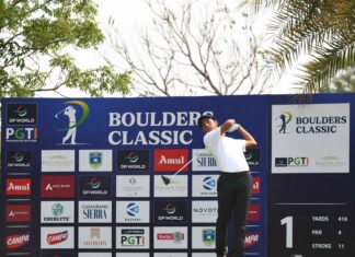 स्थानीय खिलाड़ी विशेष शर्मा ने बोल्डर्स क्लासिक 2026 के पहले दिन बनाई एक शॉट की बढ़त