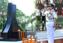 सर्जन वाइस एडमिरल कविता सहाय ने एएमसी के वीर सैनिकों को श्रद्धांजलि दी