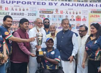जज़्बा भारत अवार्ड दिव्यांग खिलाड़ियों को किया सम्मानित