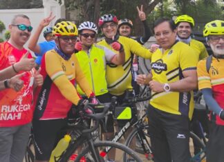 विश्व साइकिल दिवस पर क्रीड़ा भारती एवं पीसीए ने निकाली भव्य साइकिल रैली