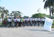 फिटनेस व स्वास्थ्य का संदेश, 13 हजार से अधिक ने थामी साइकिल की हैंडल