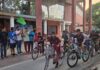 विश्व साइकिल दिवस पर निकली रैली, प्लेयर्स ने दिया फिटनेस का संदेश