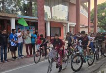 विश्व साइकिल दिवस पर लखनऊ में निकली जागरूकता रैली, मुशर्रफ अहमद ने दिखाई हरी झंडी
