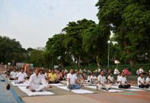 अंतरराष्ट्रीय योग दिवस पर लखनऊ में 10 दिवसीय रिवर योग 2026 अभियान का सफल समापन