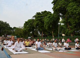 अंतरराष्ट्रीय योग दिवस पर लखनऊ में 10 दिवसीय रिवर योग 2026 अभियान का सफल समापन