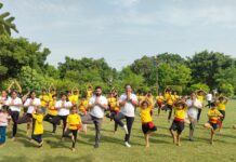 उत्तरप्रदेश कलारीपयट्टू संघ ने मनाया 12वां अंतरराष्ट्रीय योग दिवस