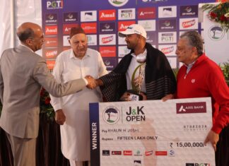 खलिन जोशी ने नौ शॉट से जेएंडके ओपन जीतकर सत्र का दूसरा खिताब हासिल किया