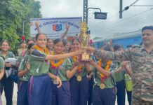 एनसीसी ग्रुप लखनऊ की थल सैनिक कैंप (टीएससी) गर्ल्स टीम ने फायरिंग में परचम लहराया