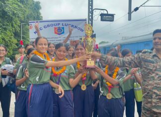 एनसीसी ग्रुप लखनऊ की थल सैनिक कैंप (टीएससी) गर्ल्स टीम ने फायरिंग में परचम लहराया