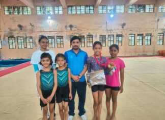 प्रदेशीय महिला जिम्नास्टिक प्रतियोगिता में लखनऊ मण्डल की वैरोनिका वर्मा ने लगातार दूसरे वर्ष जीता कांस्य पदक