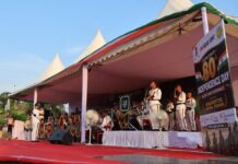 80वें स्वतंत्रता दिवस के उपलक्ष्य में लखनऊ में मिलिट्री बैंड परफॉर्मेंस