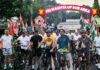 तिरंगा साइकिल यात्रा से गूंजा लखनऊ छावनी, खेल-फिटनेस और राष्ट्रप्रेम का संदेश