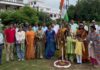 आदर्श पार्क में प्रियदर्शिनी के लोगों ने फहराया तिरंगा