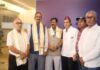 यूपी टी-20 लीग के दौरान चेतन शर्मा, पद्मश्री सुशील दोषी और डॉ. संजय कपूर सम्मानित