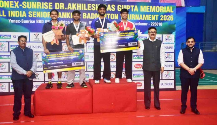 Men,s Double runner-up (left) & Winner (Right)