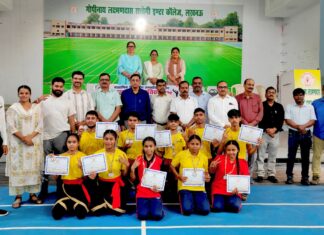 जनपदीय कलारीपट्टू प्रतियोगिता में काली चरण इंटर कॉलेज का दबदबा