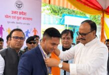 एशियाई आर्म बॉक्सिंग के स्वर्ण विजेता अभिषेक साहनी सम्मानित