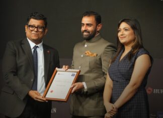 शालीमार ग्रुप के निदेशक कुणाल सेठ को हुरुन इंडिया ने किया सम्मानित