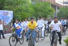 अहमदाबाद में फिट इंडिया-संडे ऑन साइकिल का 94वां संस्करण आयोजित